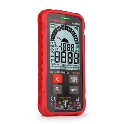 600A 600V 2xCR2302 배터리 빨간 현명한 테스터 디지털