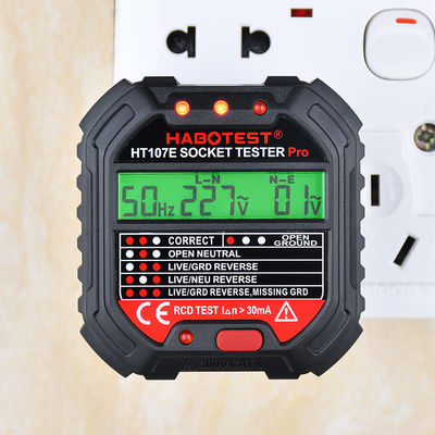 Open Neutral Plug Socket Tester ,  HT107E Wall Socket Tester