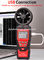 3x1.5V AAA Batteries Handheld Digital Anemometer , 60 Degree Digital Wind Meter