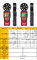 3x1.5V AAA Batteries Handheld Digital Anemometer , 60 Degree Digital Wind Meter